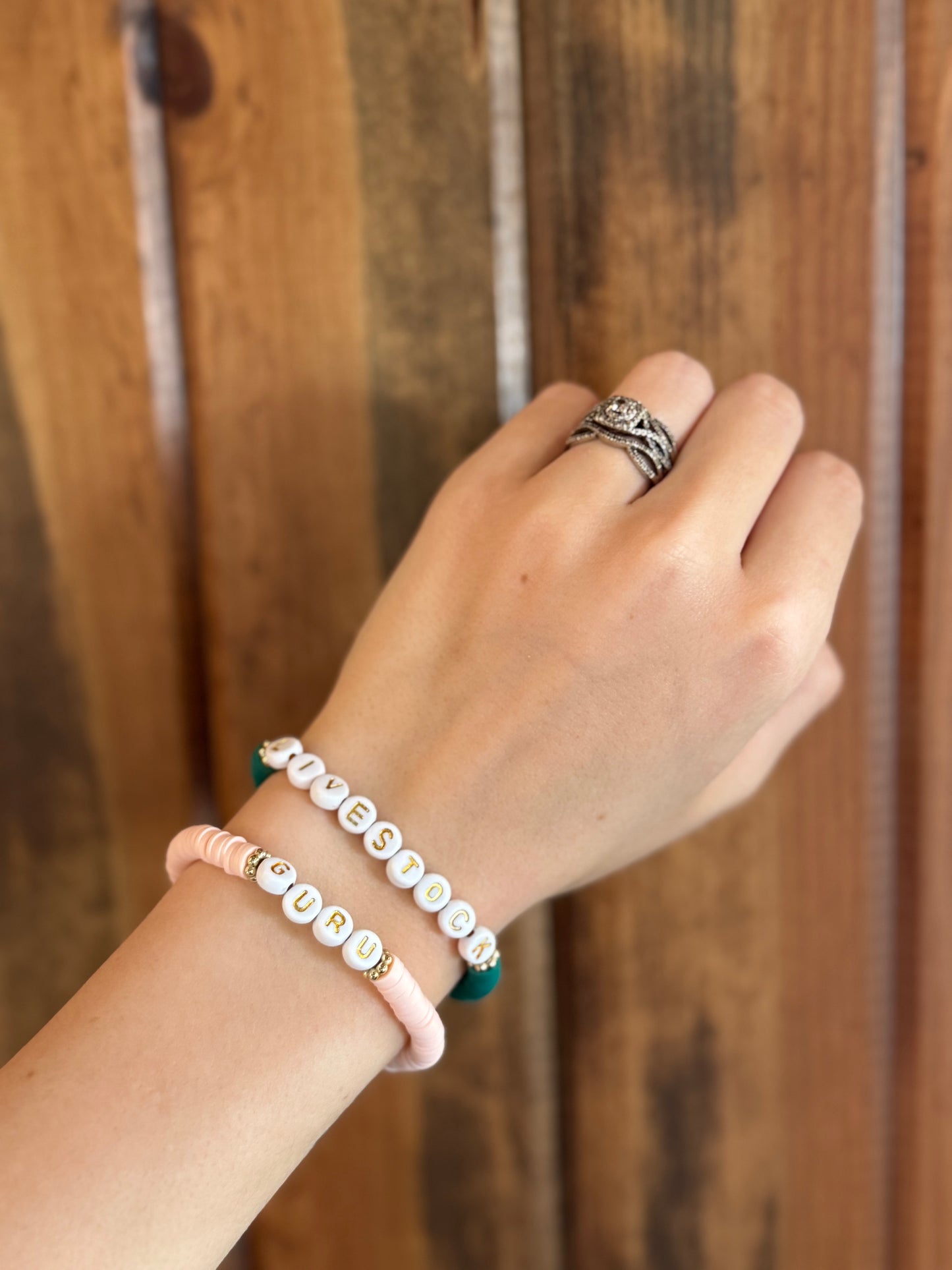 Clay Bead Bracelet Stacks