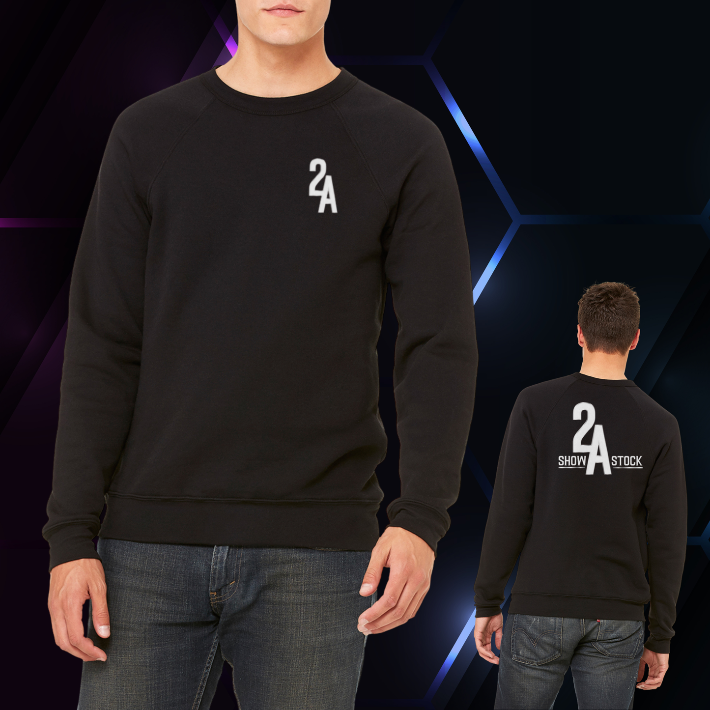 2A Black Crewneck