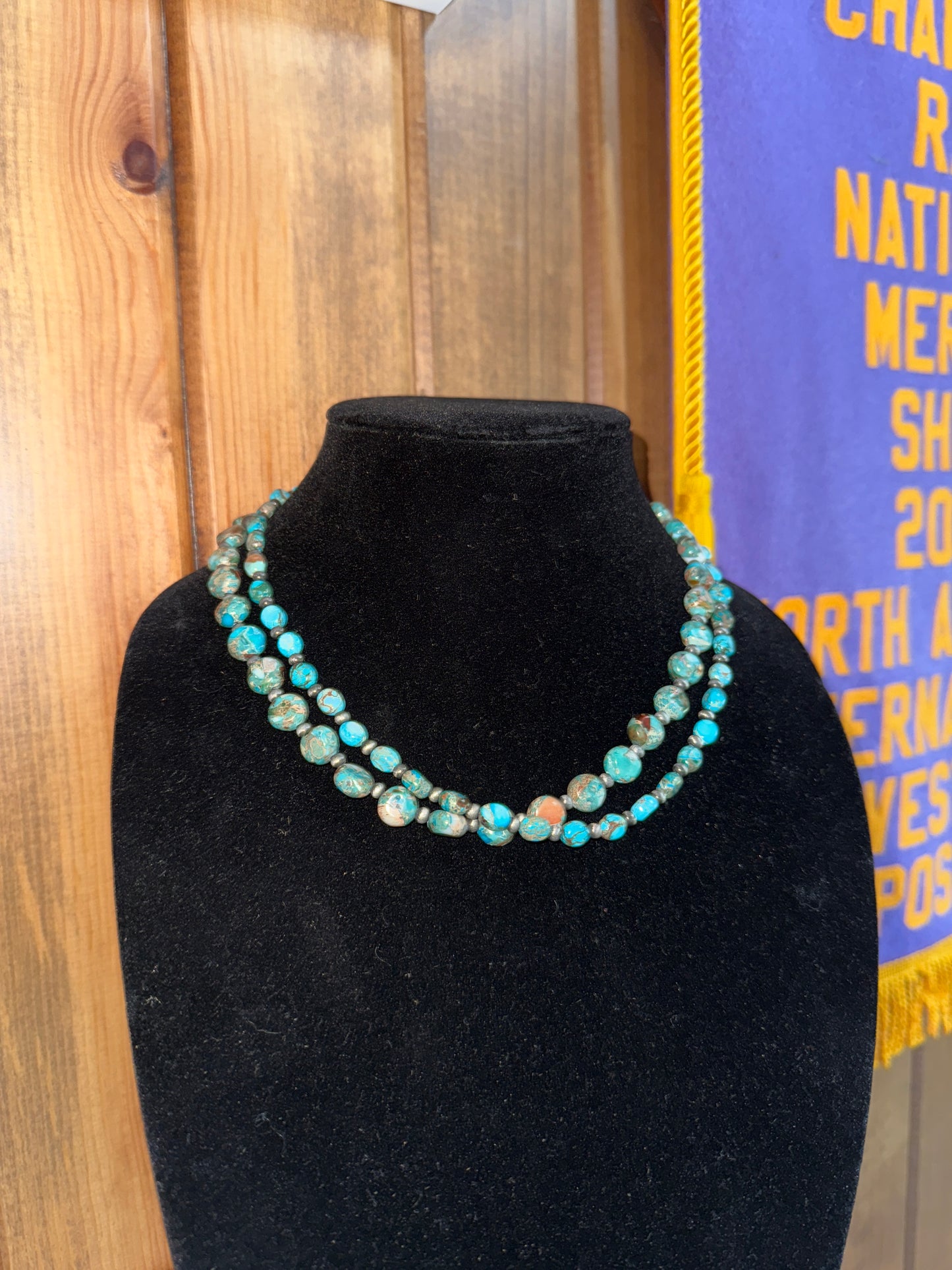 Handmade Gemstone 2 Strand Necklace