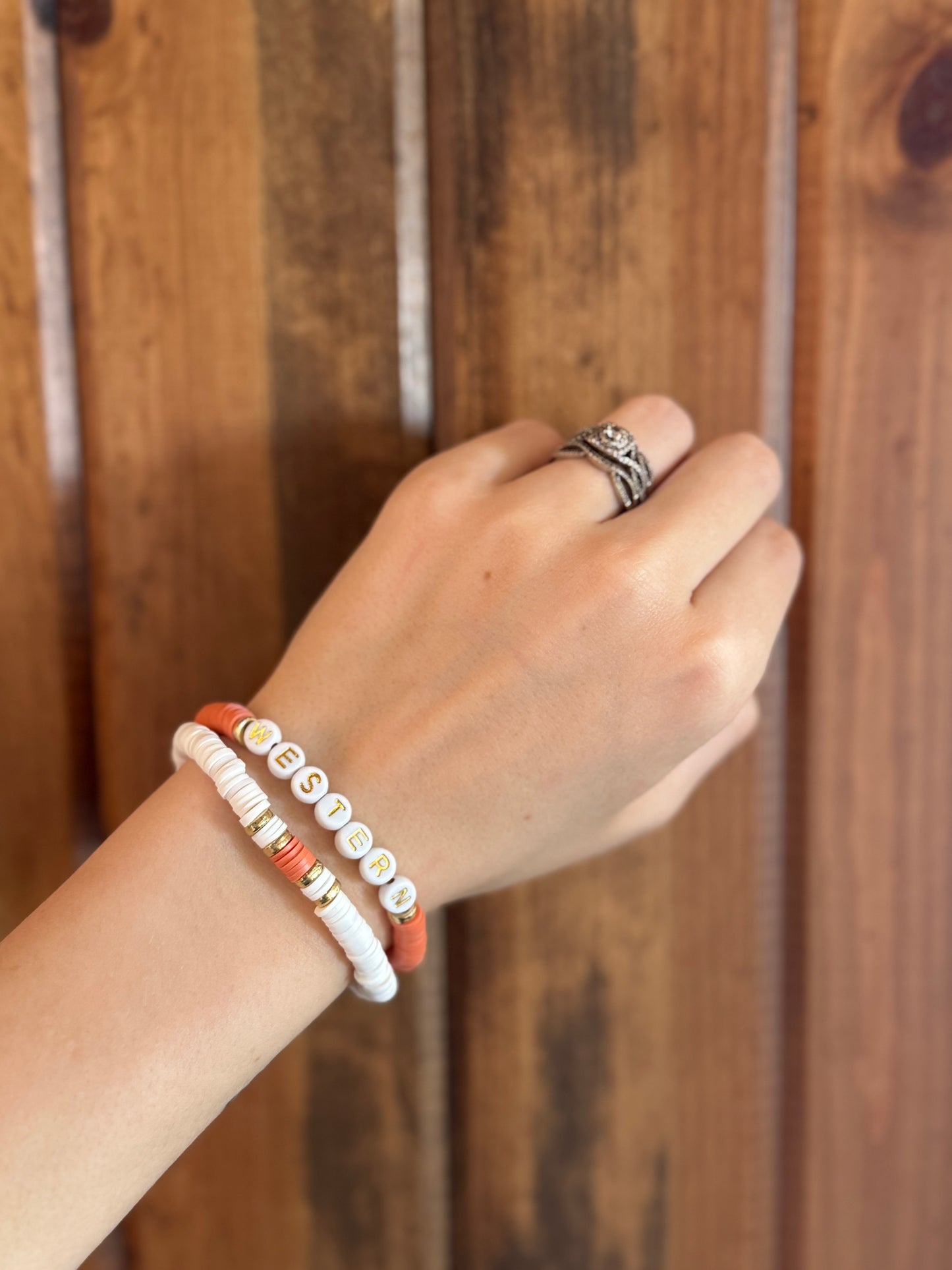 Clay Bead Bracelet Stacks