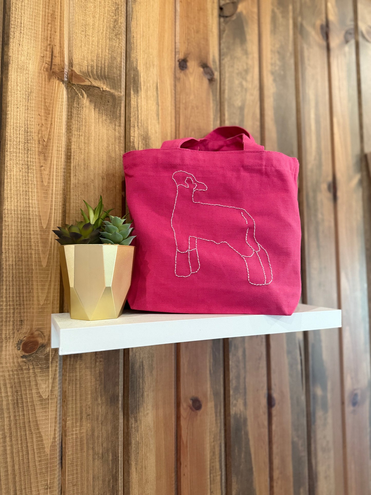 Small Hand-Stitched Canvas Bag