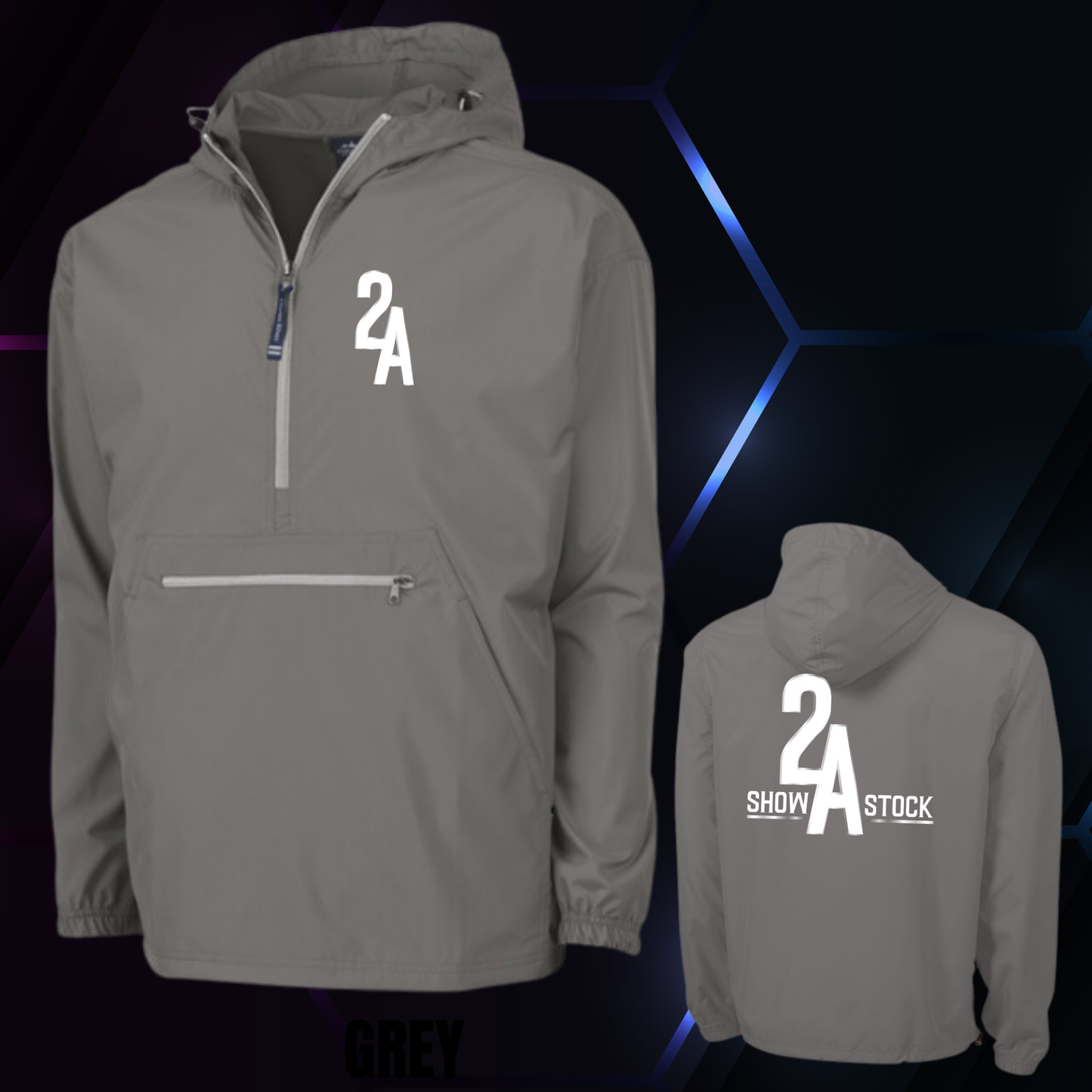 2A Grey Windbreaker