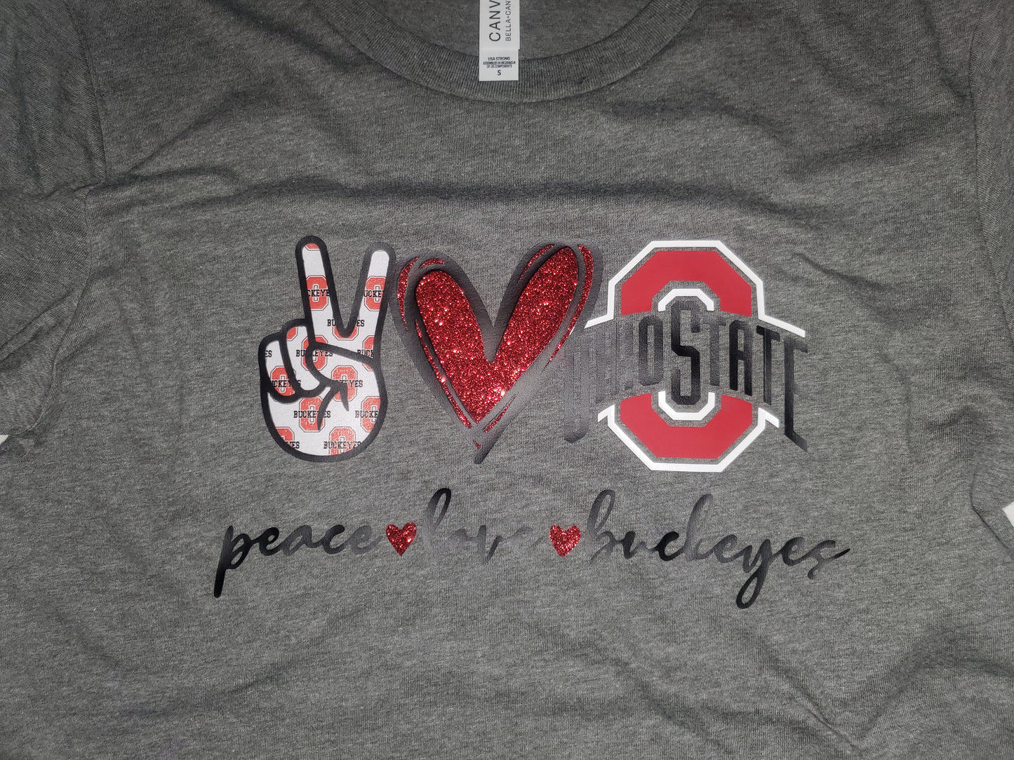 Peace, Love, Buckeyes Tee