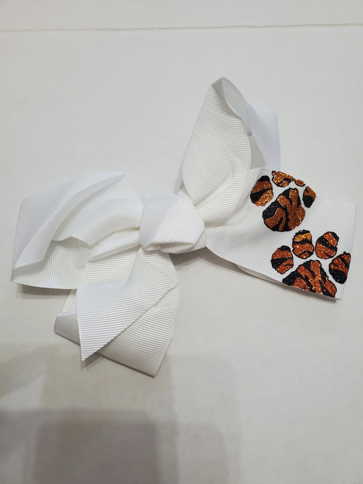 School Spirit Metal Clip Bow