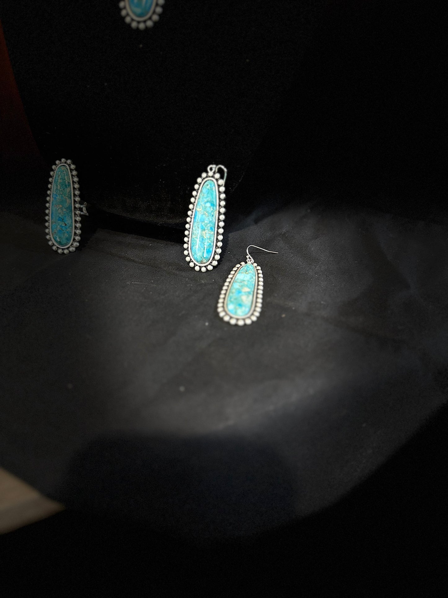 Abnormal Shape Gemstone Earrings