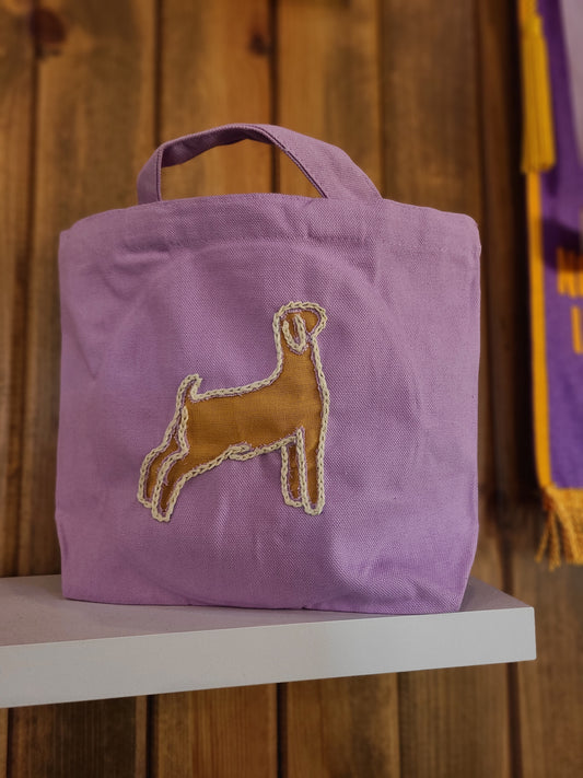 Small Animal Appliqué Canvas Bag