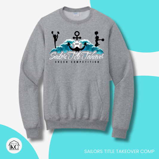 STT Adult Athletic Heather Pocketed Crewneck