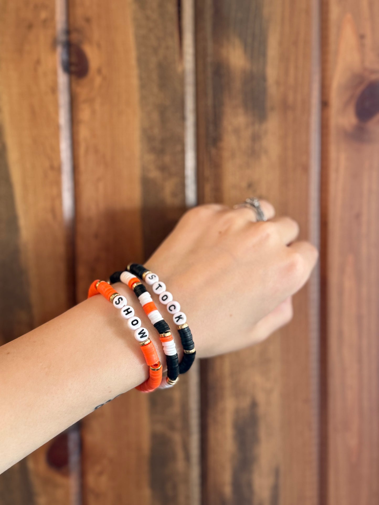 Clay Bead Bracelet Stacks
