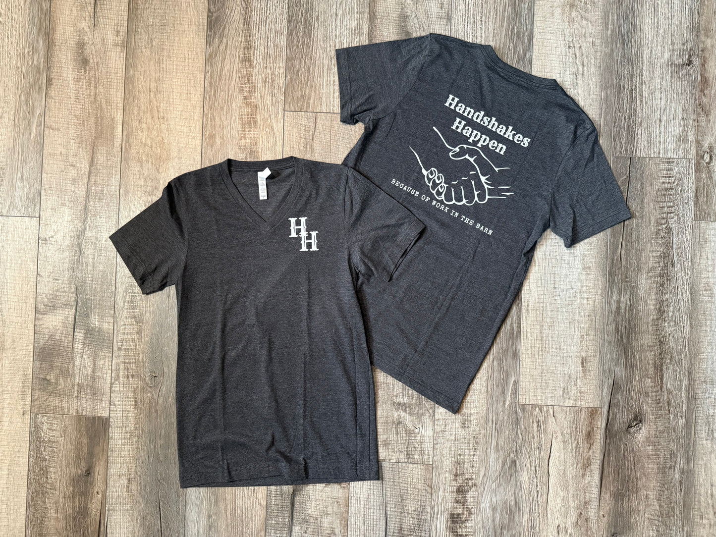 Handshakes Happen V-Neck Shirt