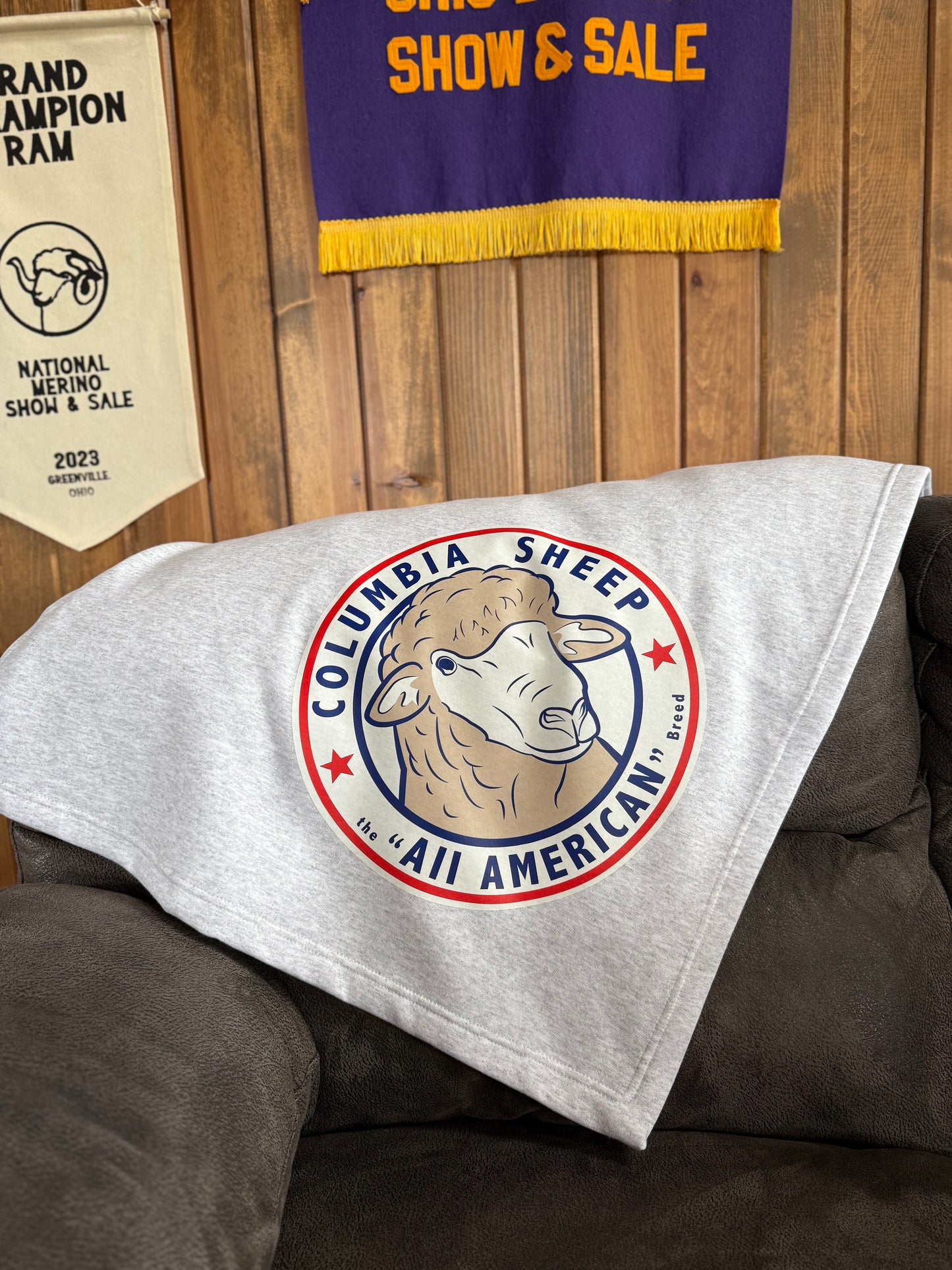 Columbia Logo Blankets