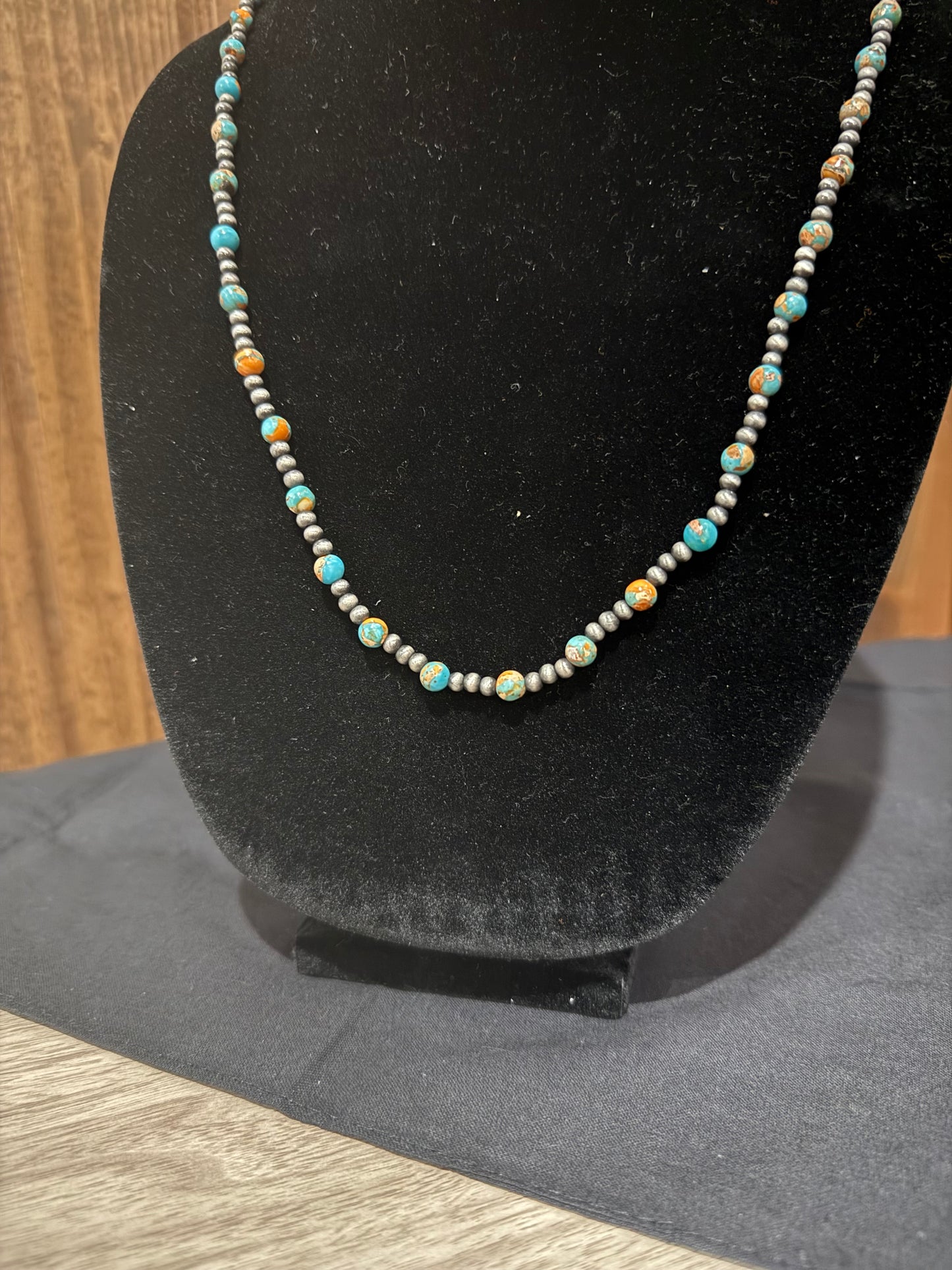 Multi-Bead Long Necklace