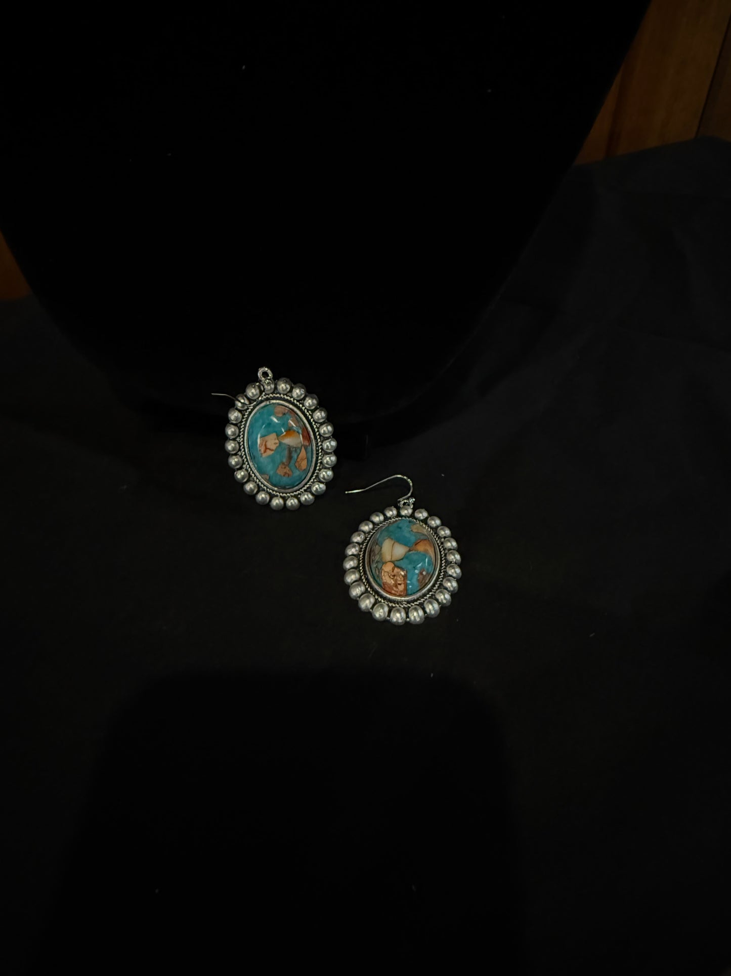 Studded Oval Earrings