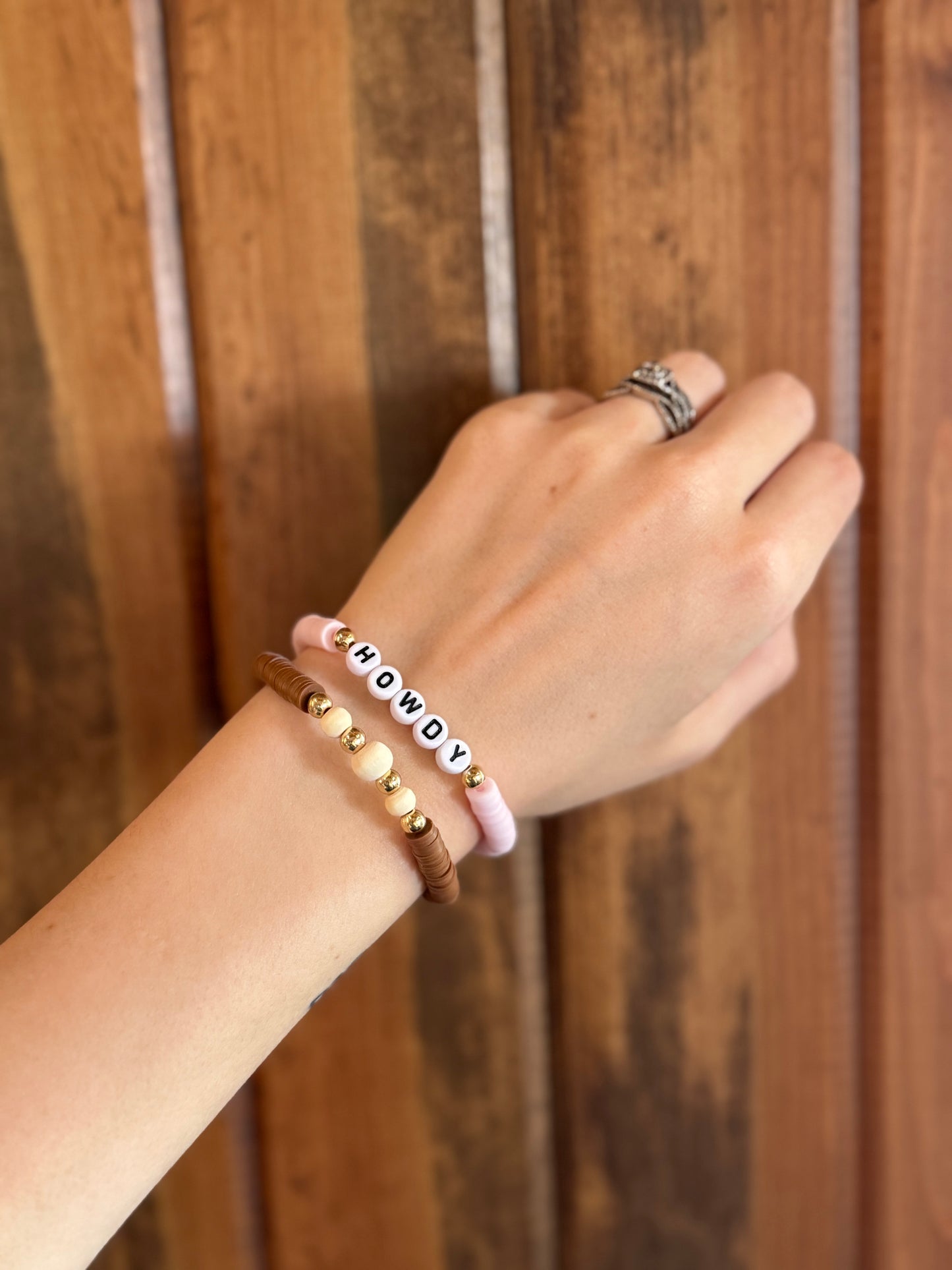 Clay Bead Bracelet Stacks