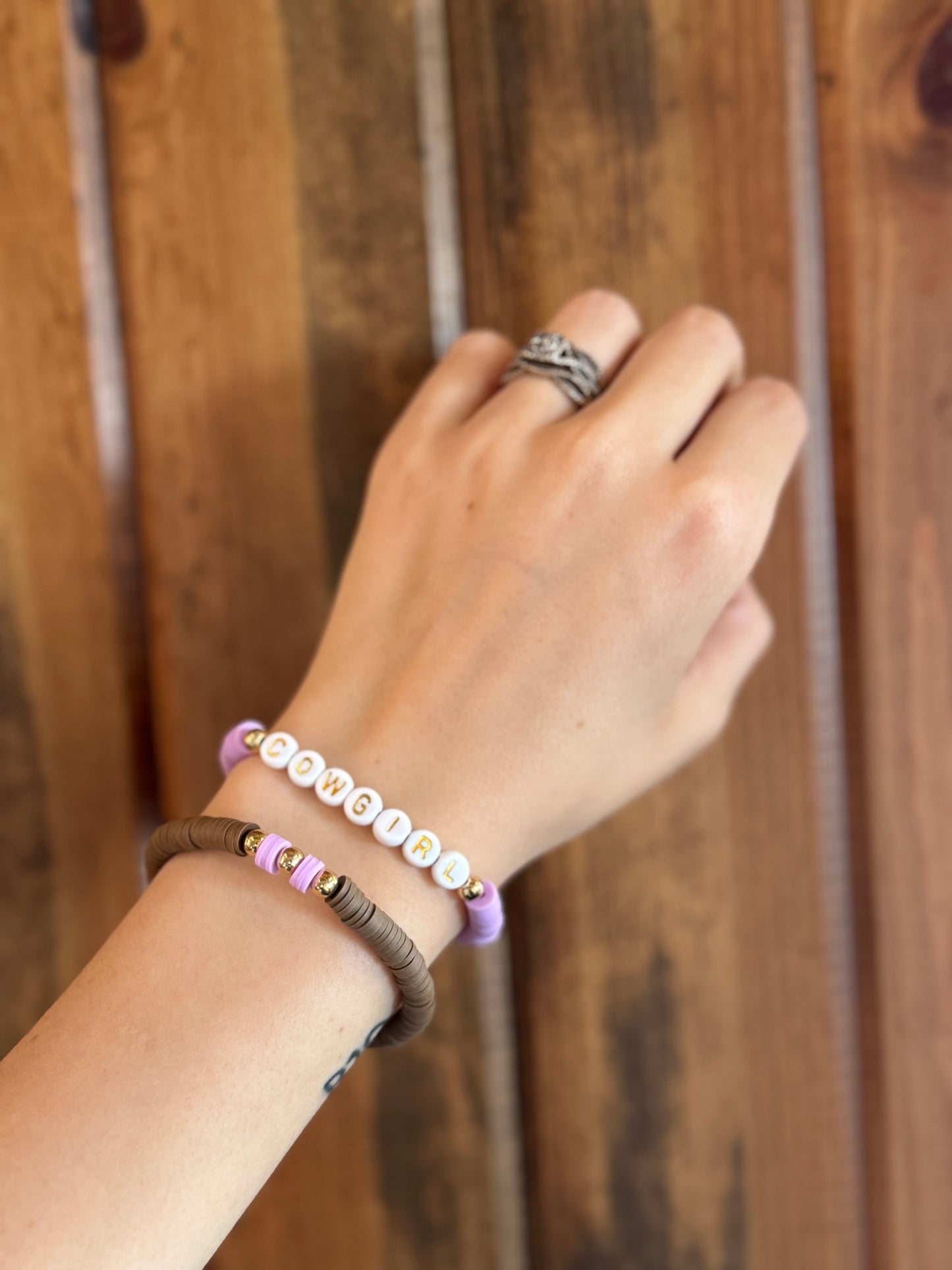 Clay Bead Bracelet Stacks