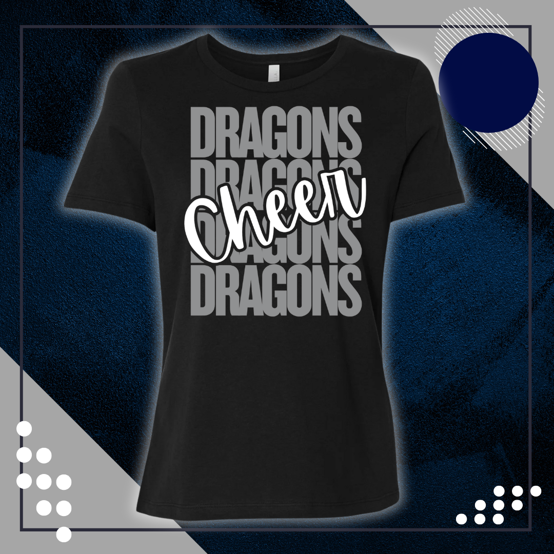 WC Women's Relaxed Black Crew Tee