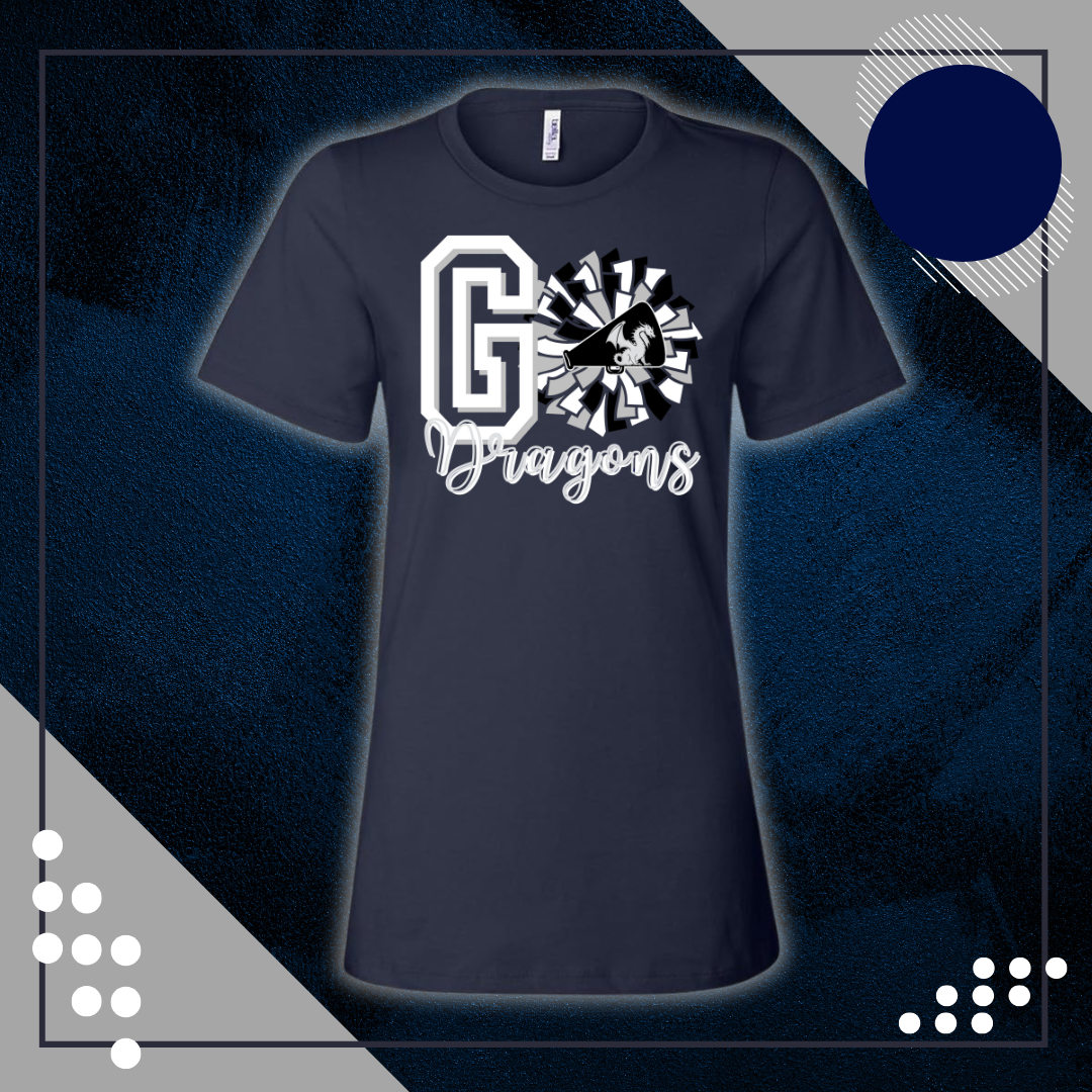 WC Women's Relaxed Navy Crew Tee