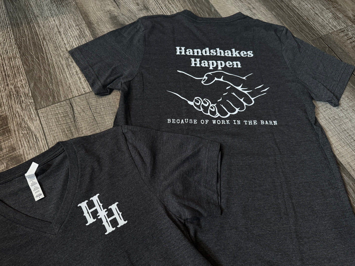 Handshakes Happen V-Neck Shirt