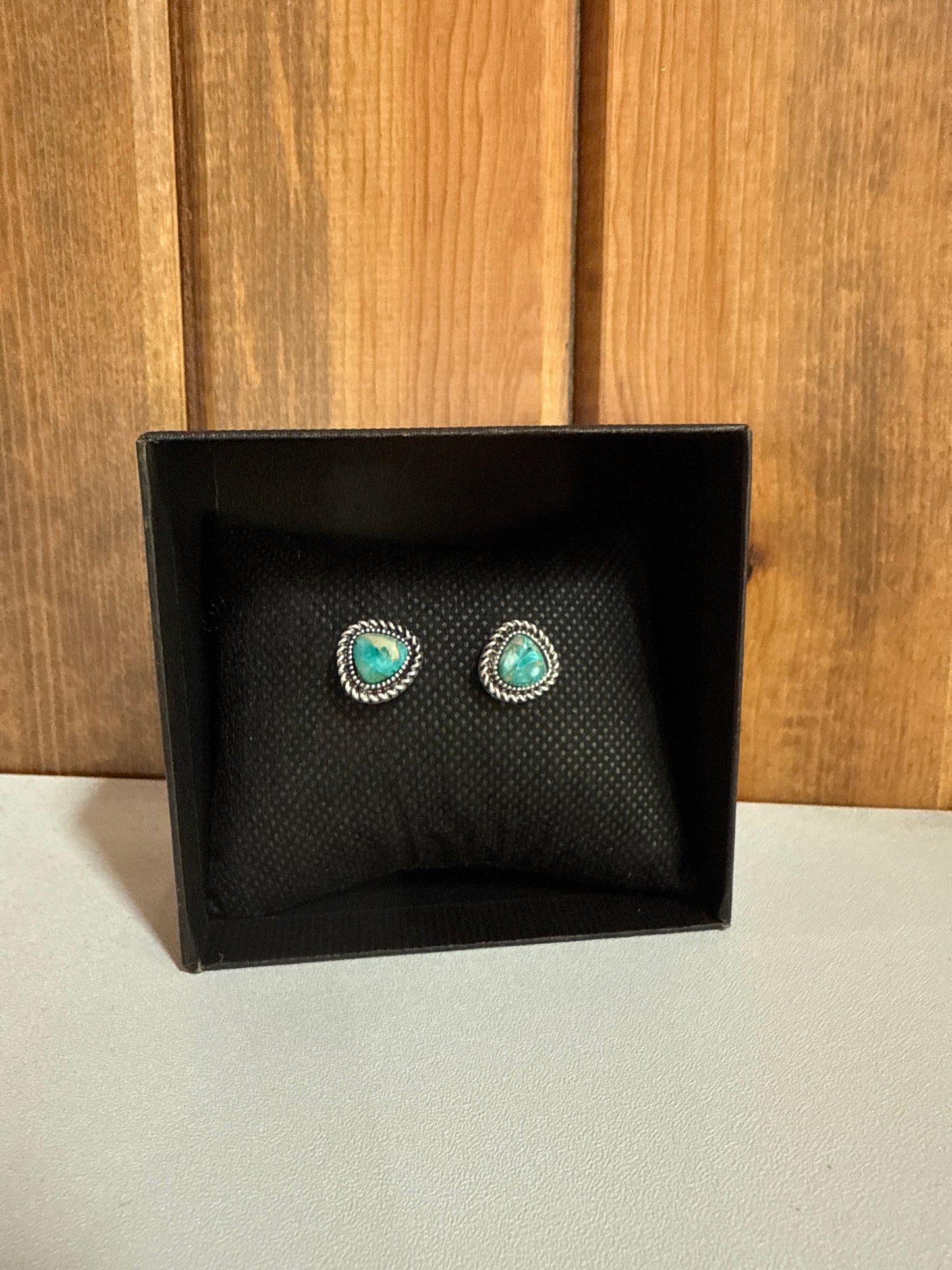 7mm Irregular Gemstone Stud Earrings