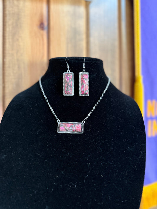 Pink Oyster Rectangle Jewelry