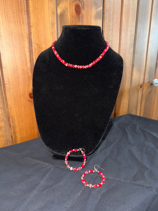 Red Heart Gem Set
