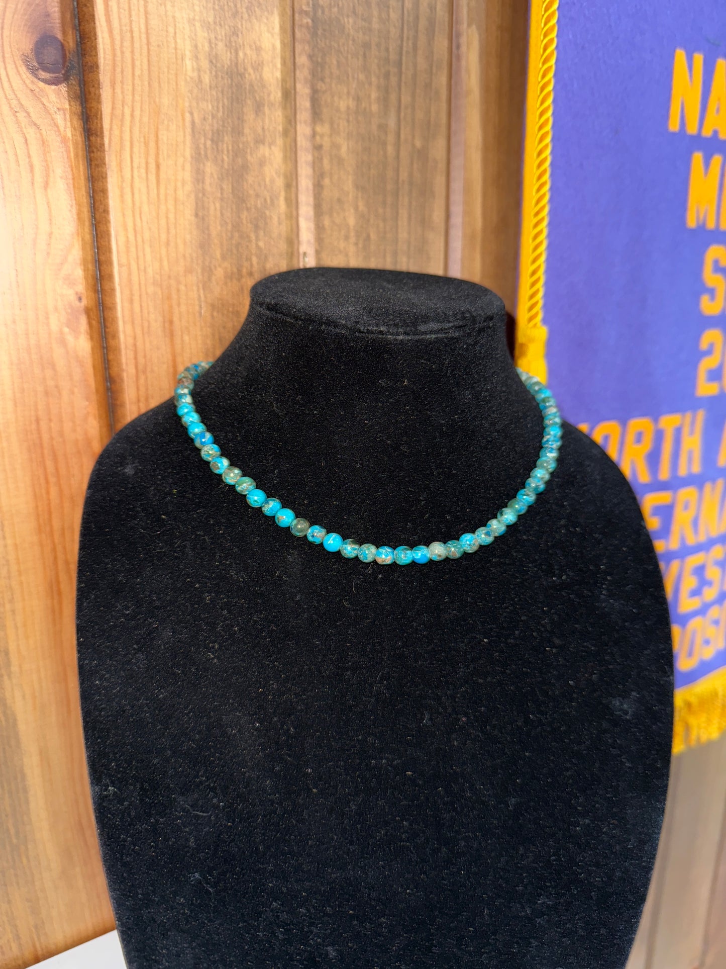 Handmade Round Gemstone Necklace