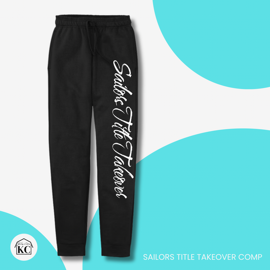 STT Adult Black Jogger Sweatpants