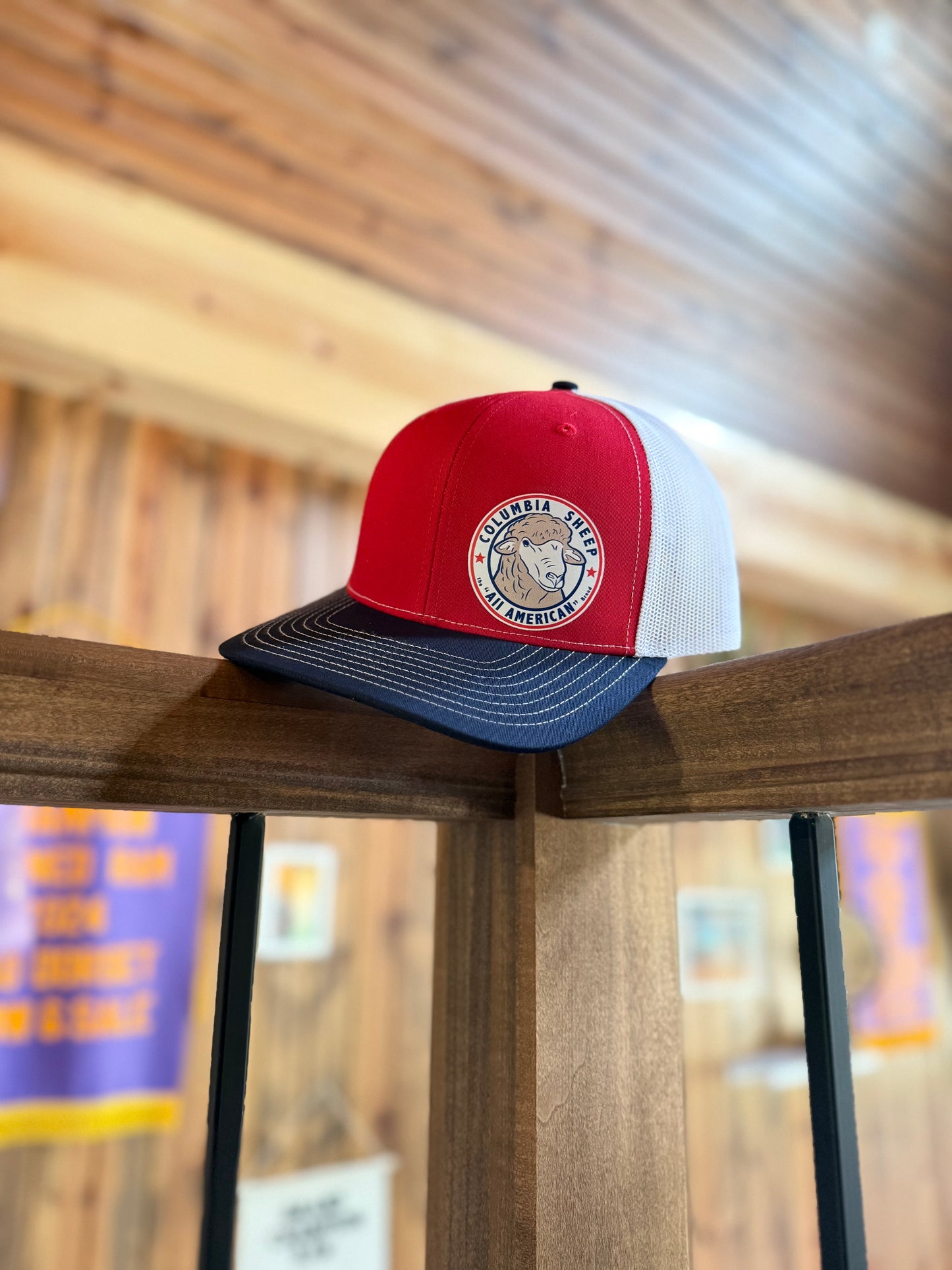 Red/White/Navy Official Columbia Logo Hat