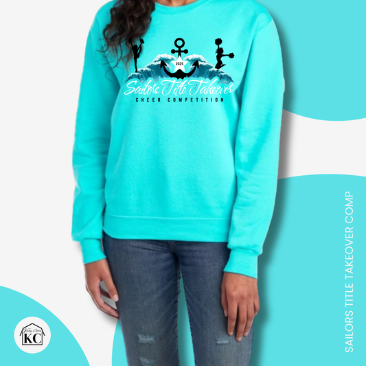 STT Adult Scuba Blue Crewneck