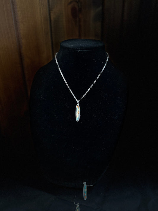 Long Oval Necklace