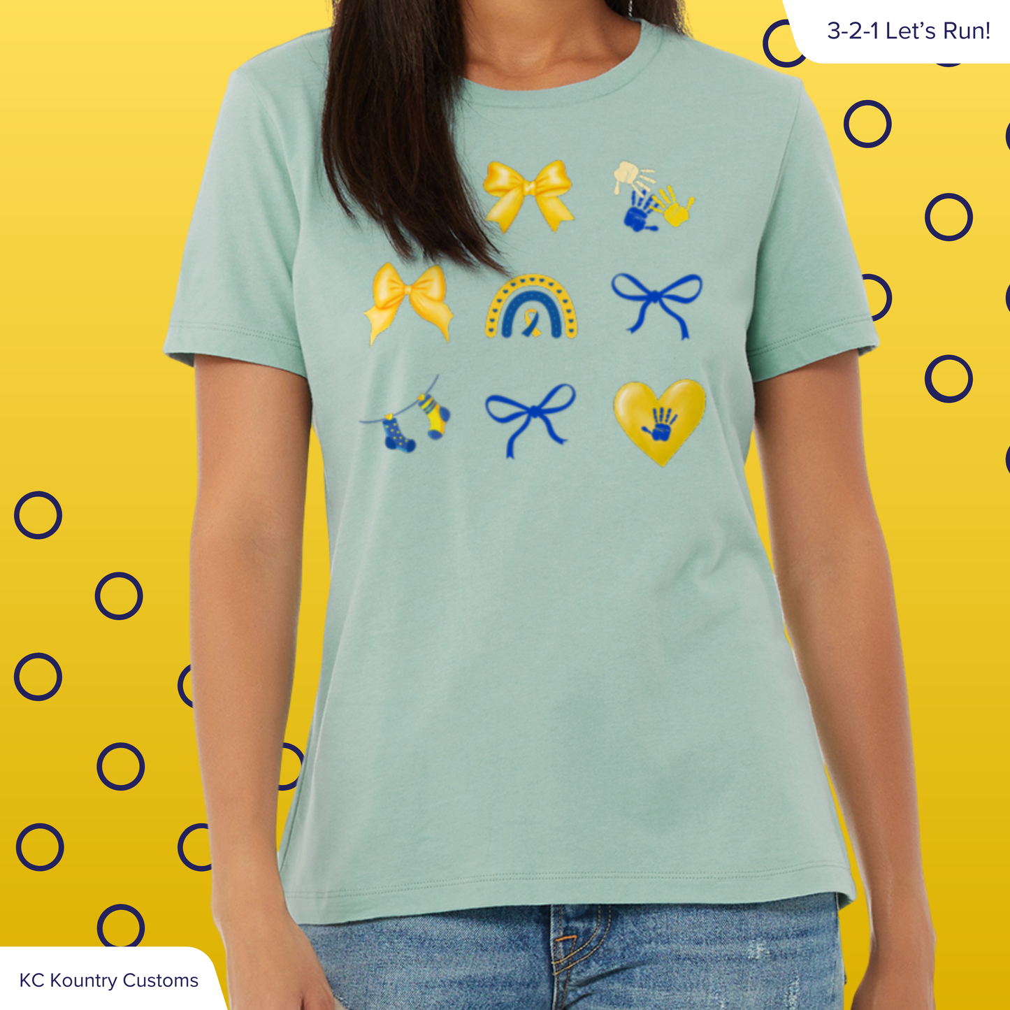 Down Syndrome Awareness Patchwork - TSHIRT (YOUTH & ADULT ONLY)