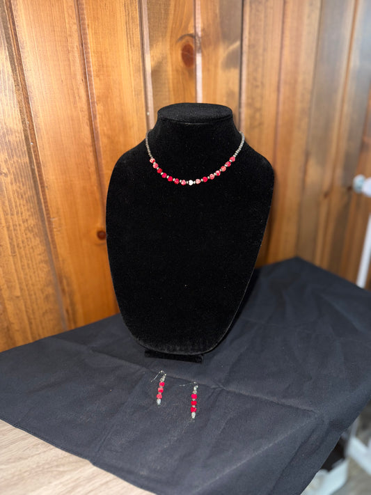 Navajo & Red Heart Necklace