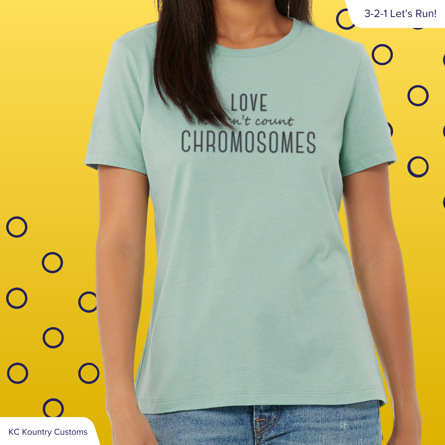 Elegant Love Doesn't Count Chromosomes - TSHIRT (YOUTH & ADULT ONLY)
