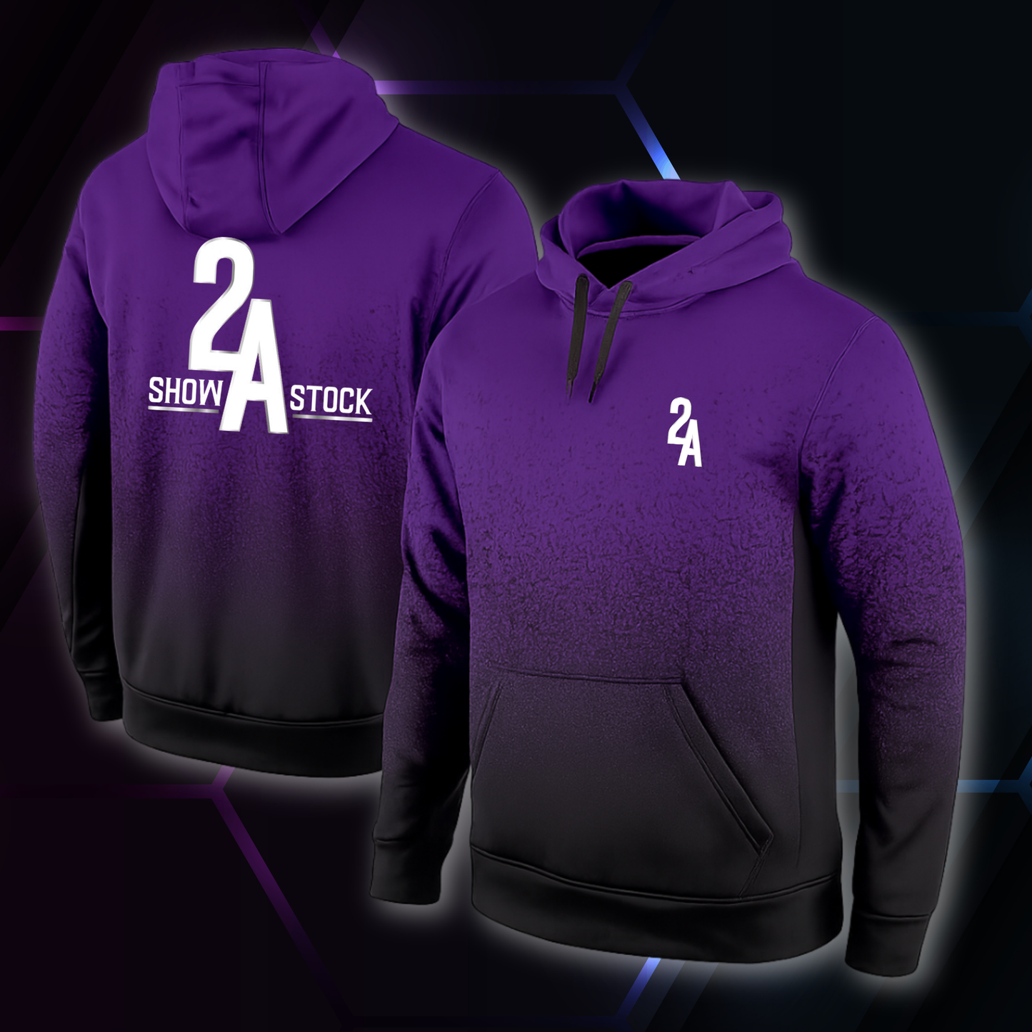 2A Purple Fade Hoodie