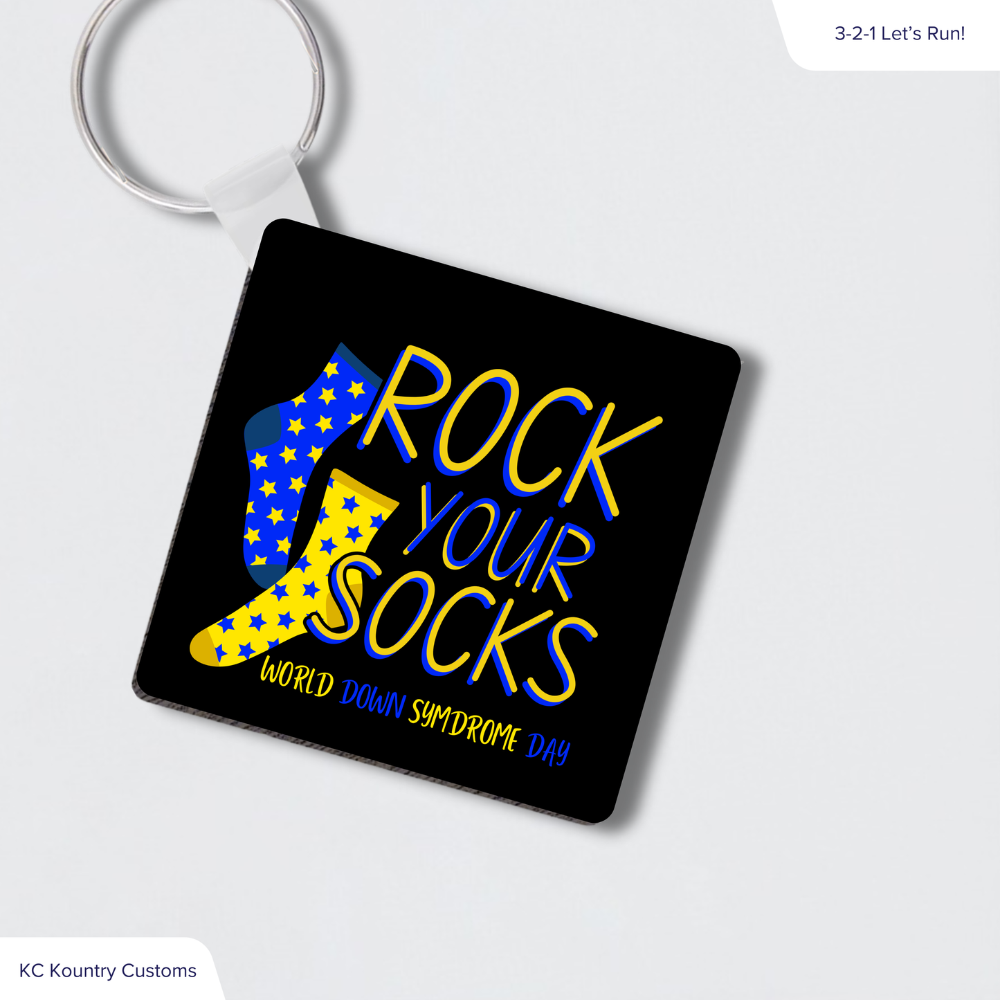 Rock Your Socks Keychain