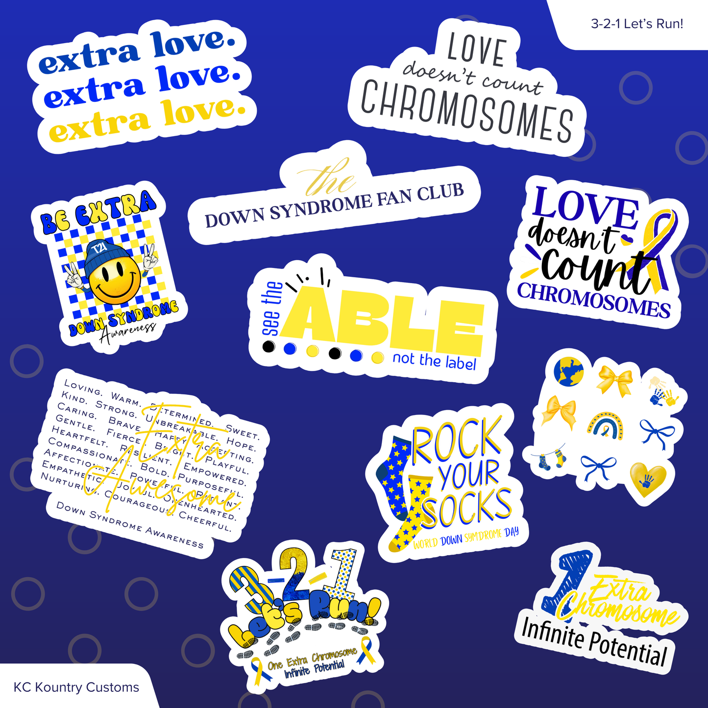 Down Syndrome Awareness Sticker Pack