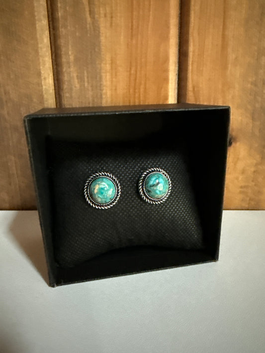 12mm Gemstone Stud Earrings