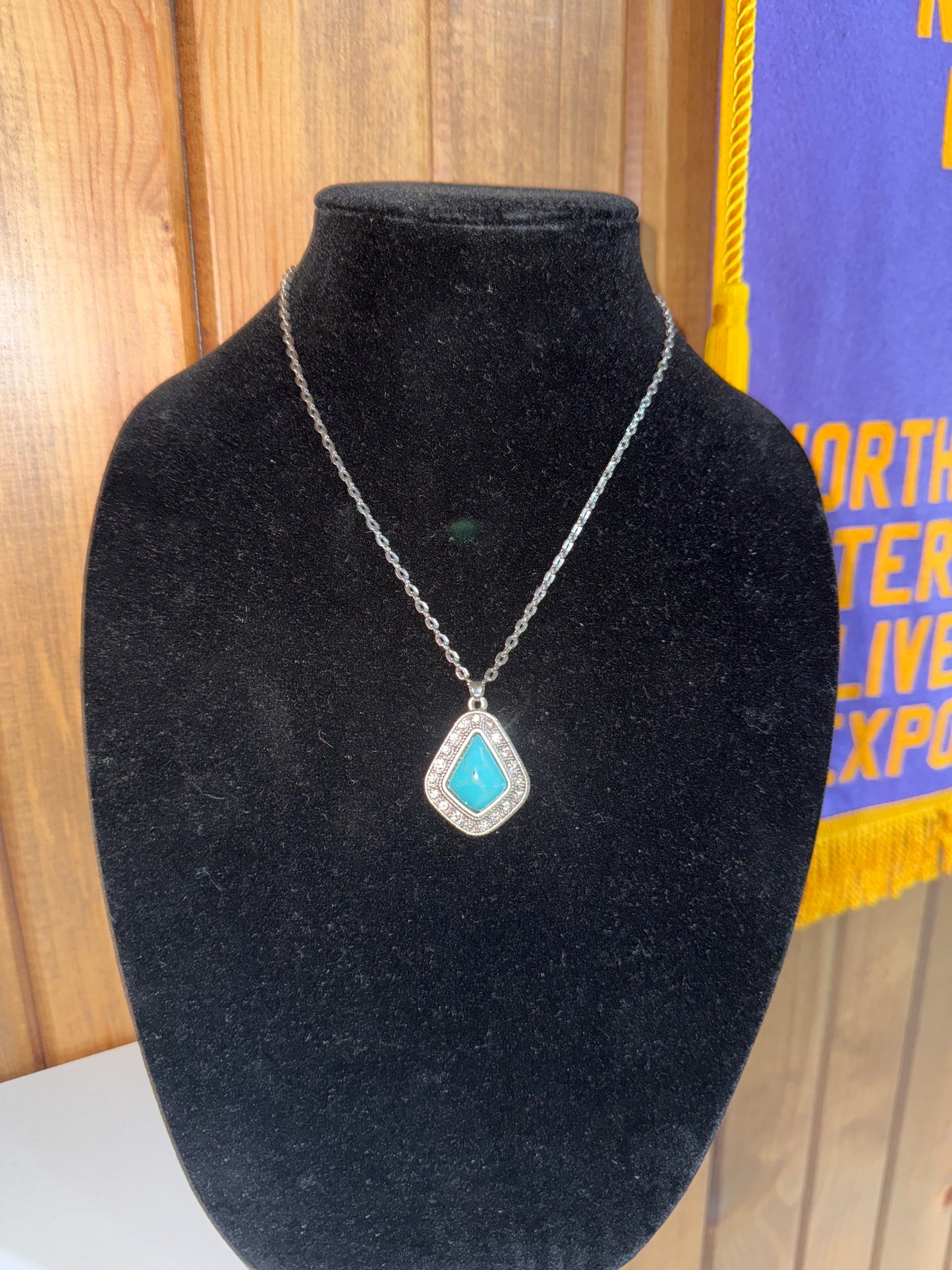 Bling Turquoise Necklace