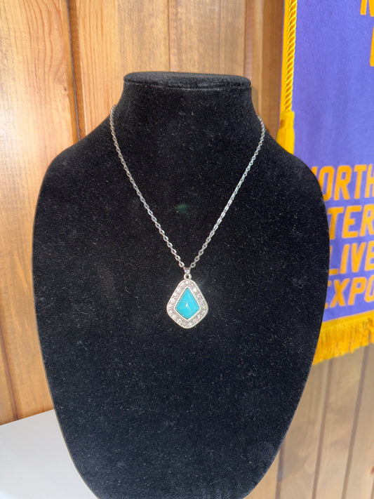 Bling Turquoise Necklace