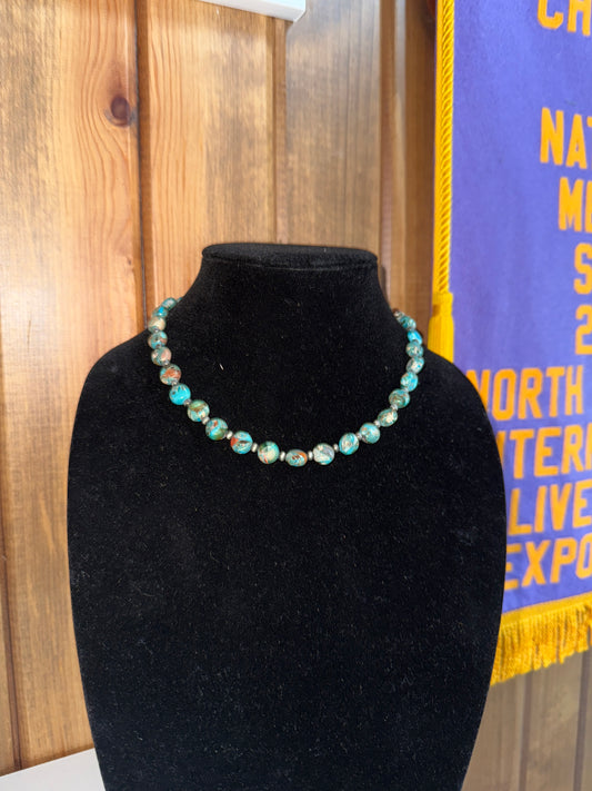 Handmade Rondelle Gemstone Necklace