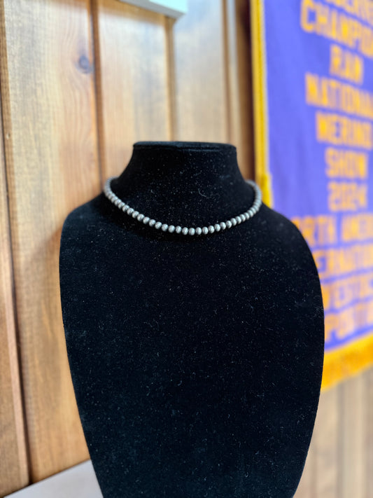 16” 6mm Navajo Pearl Necklace