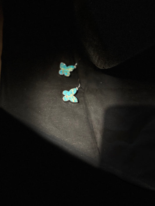 Blue Butterfly Earrings