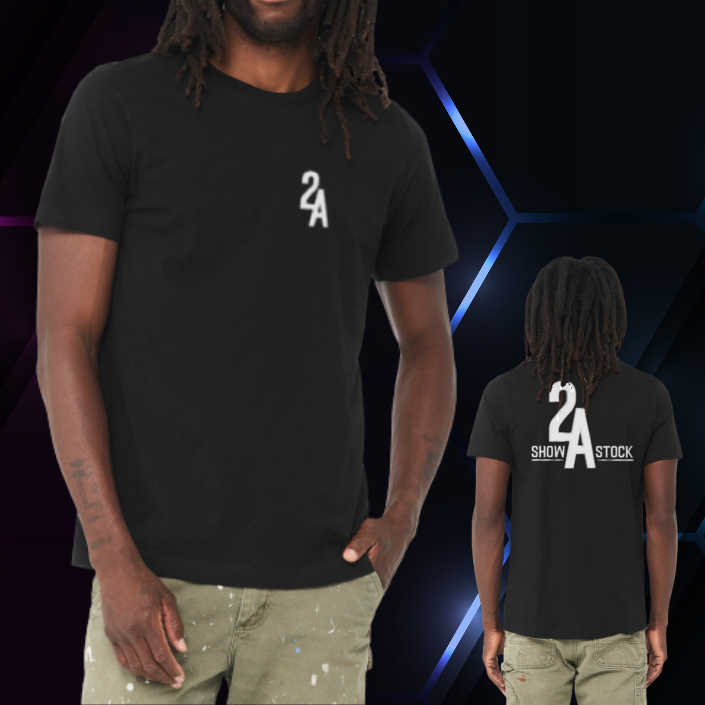 2A Black Tee