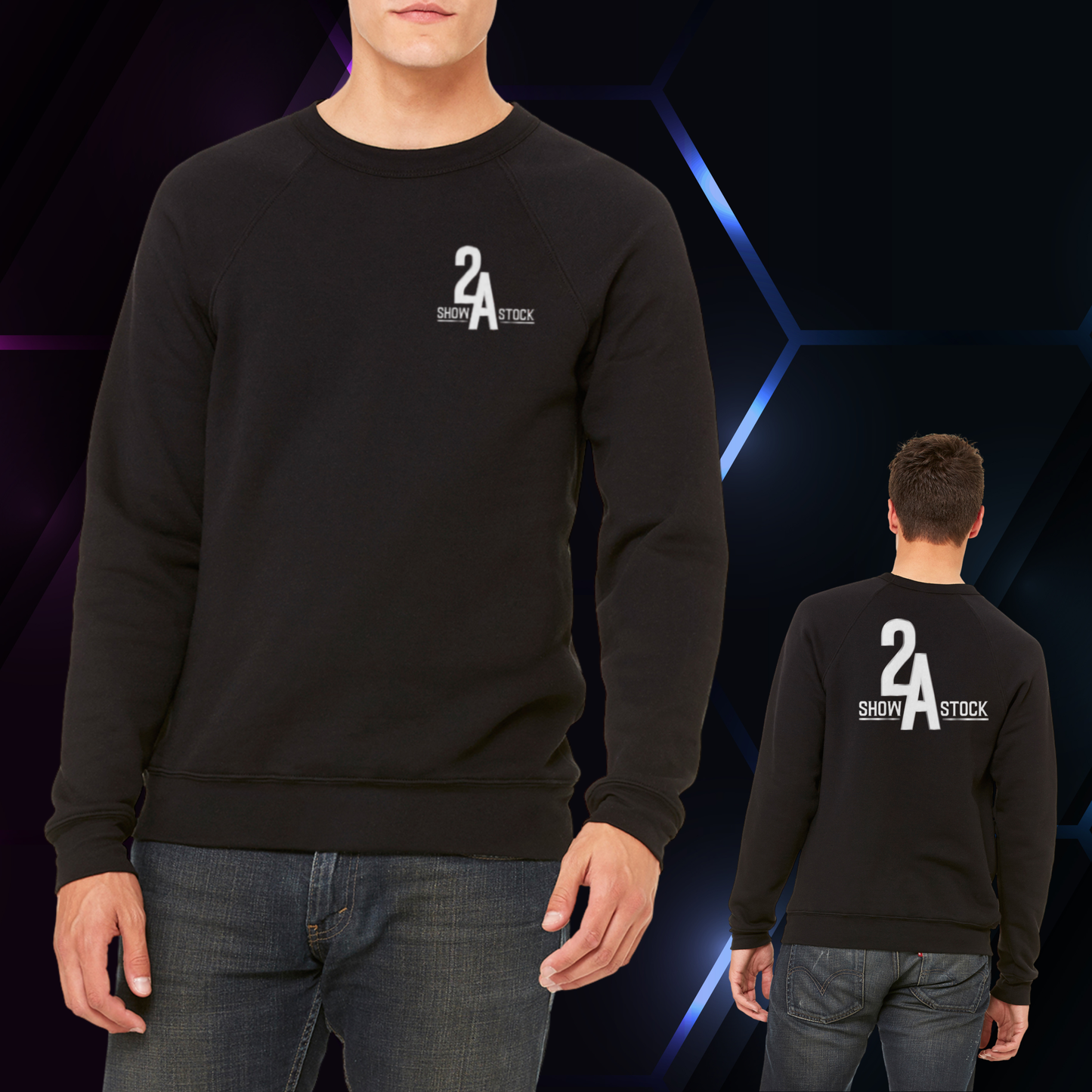 2A Black Crewneck