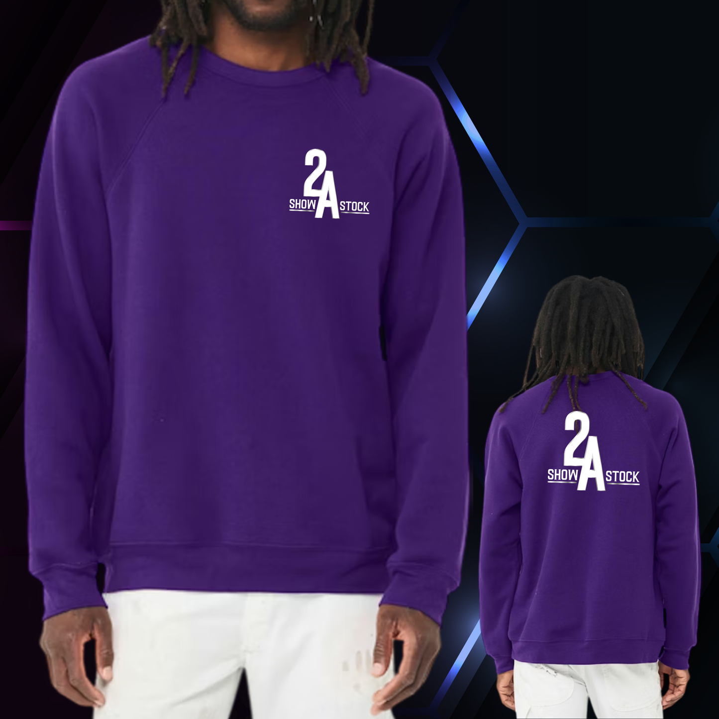 2A Team Purple Crewneck