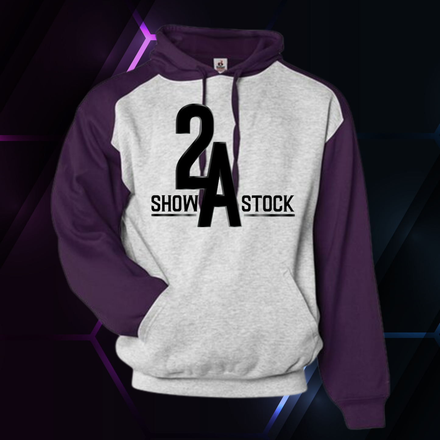 2A Purple Sleeve Hoodie