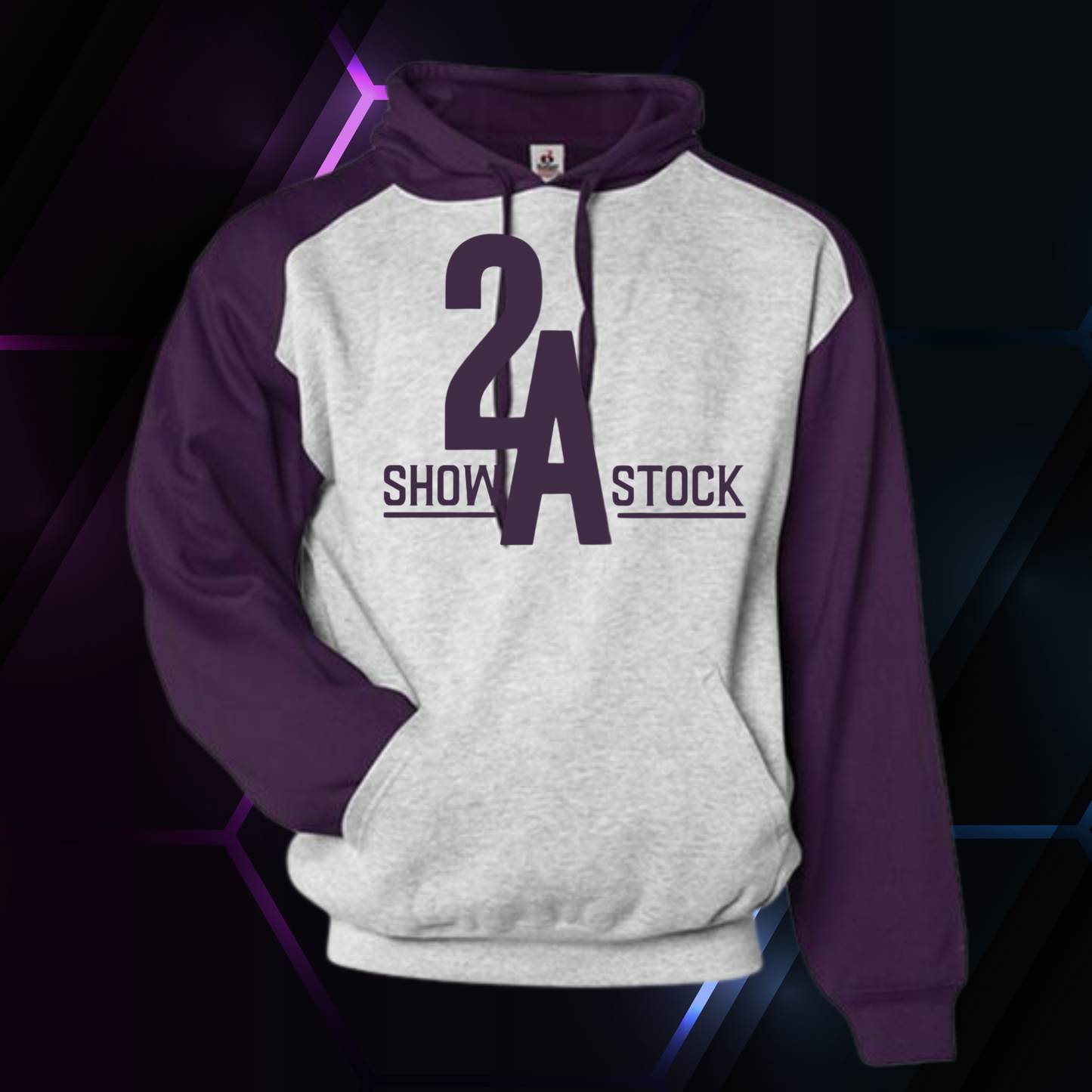 2A Purple Sleeve Hoodie