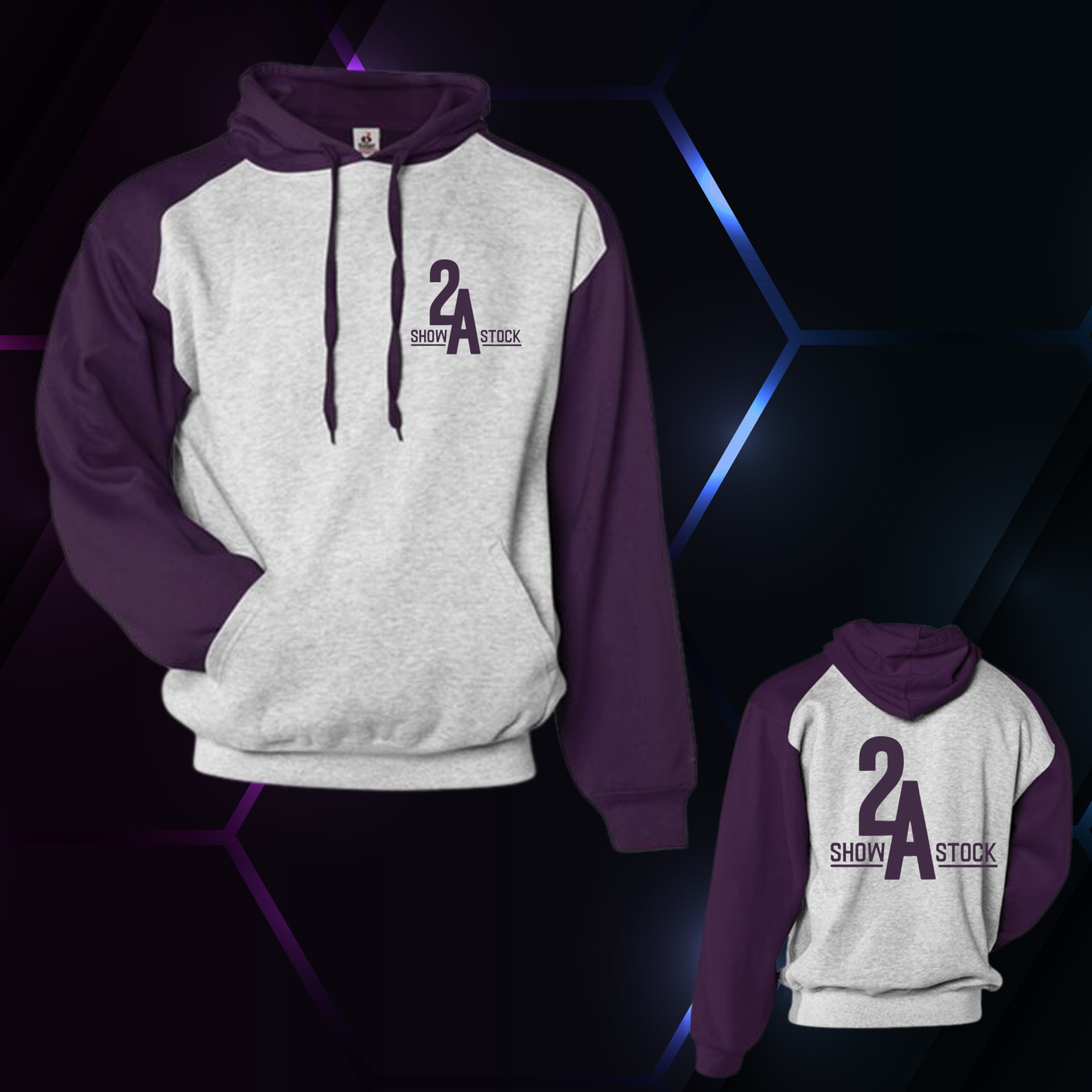 2A Purple Sleeve Hoodie