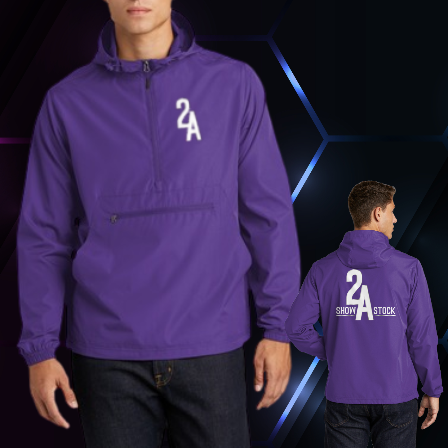 2A Purple Windbreaker