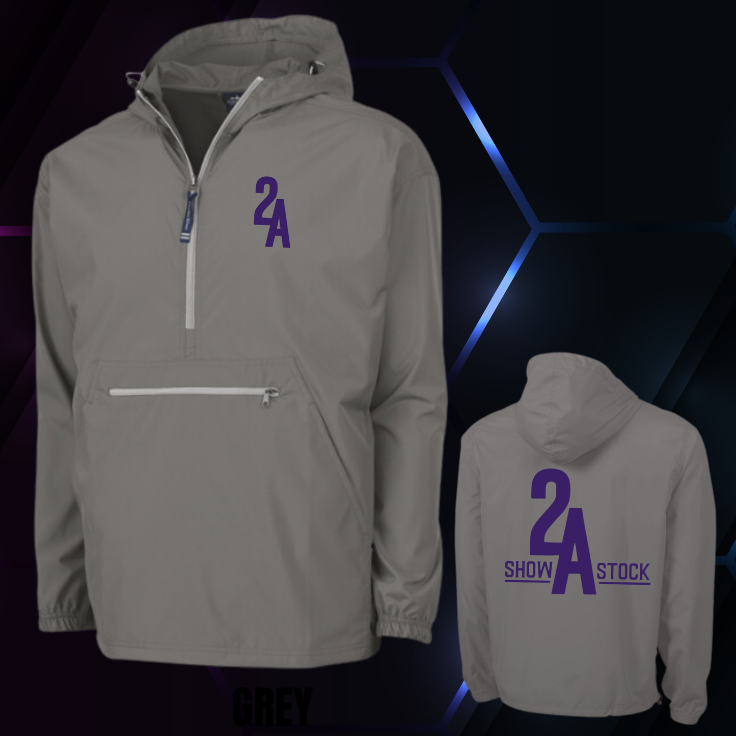 2A Grey Windbreaker