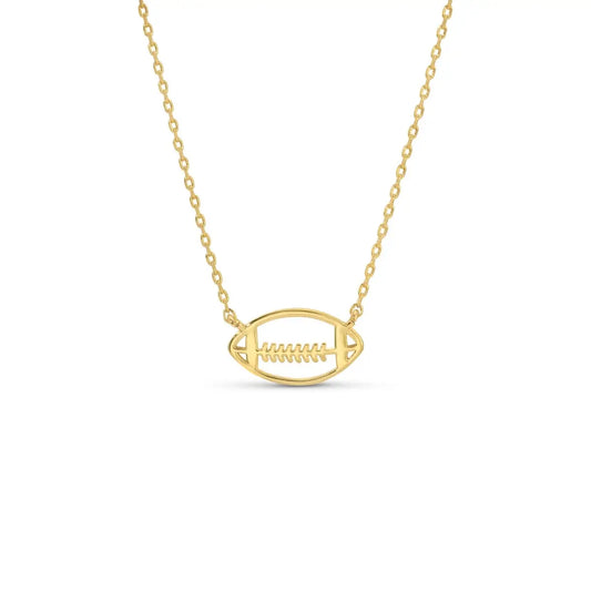 Game Day Minimalist Football Sports Necklace